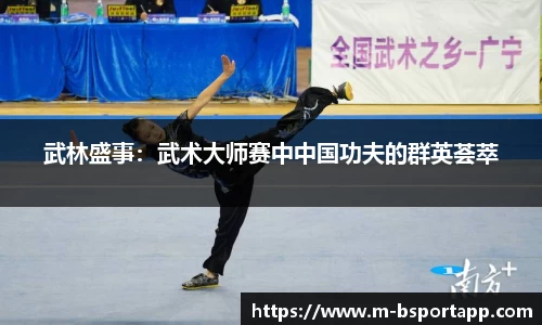 武林盛事：武术大师赛中中国功夫的群英荟萃